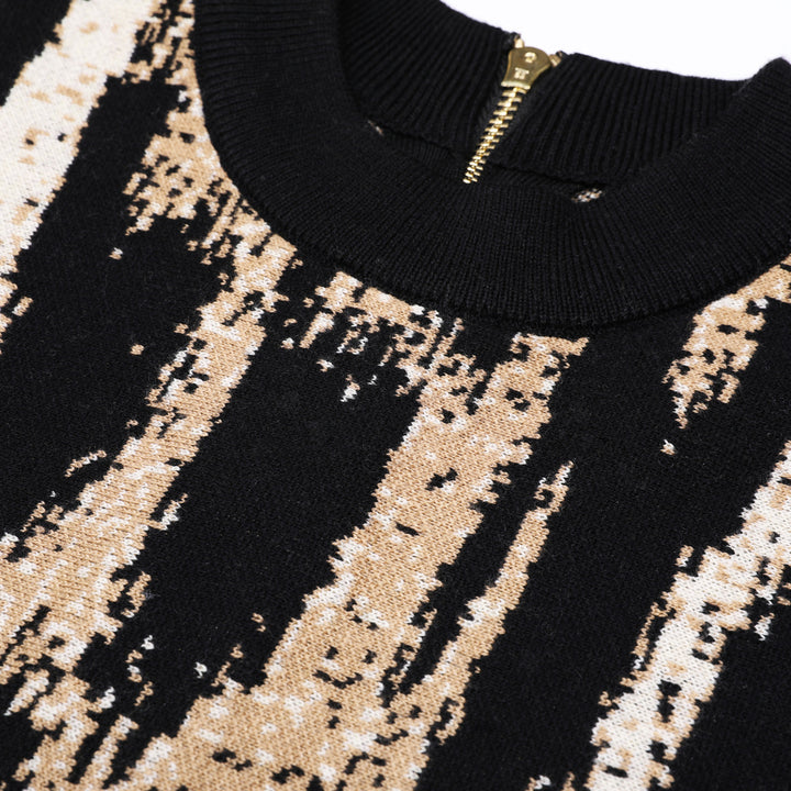 short sleeve flared dress with matching cardigan - ZARABI