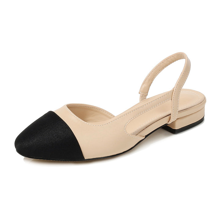 slingback pumps with colorblock toe – AURELIARO