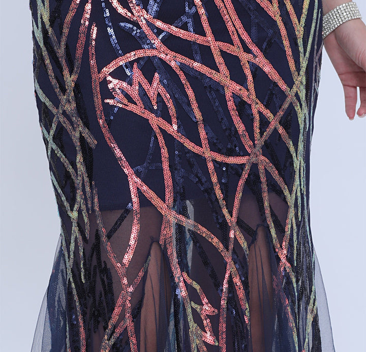 Geplooide top met uitlopende mouwen en maxi-rok set met tailleband – Rosiny 