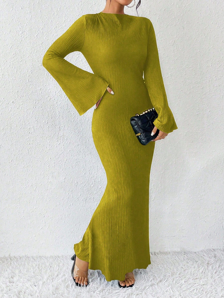 فستان ماكسي أنيق بأكمام طويلة – ليريا