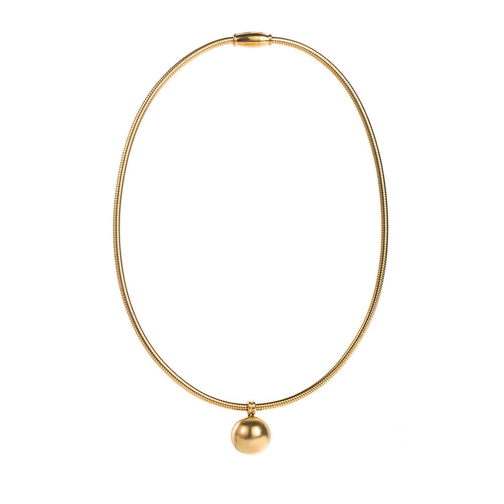 多彩链项链，带有珐琅海洋饰物 - CORALIA 