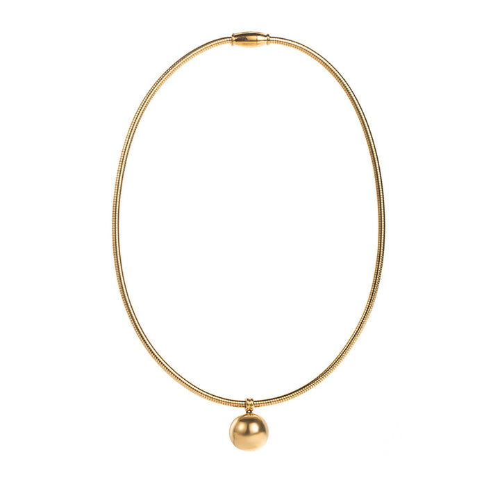 多彩链项链，带有珐琅海洋饰物 - CORALIA 