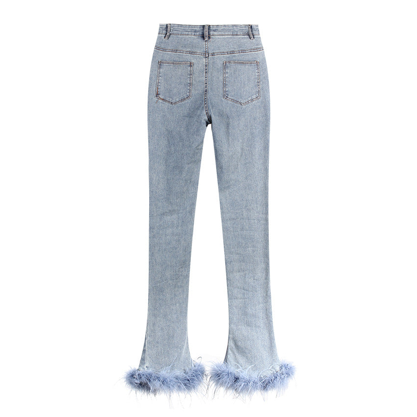 定制喇叭套装，配缎面泡泡袖 - VALENCIA 