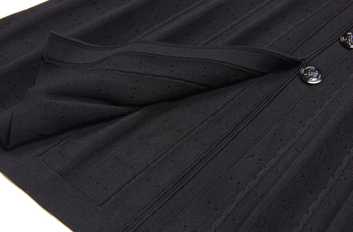 short-sleeve midi dress with button front – CELINECA