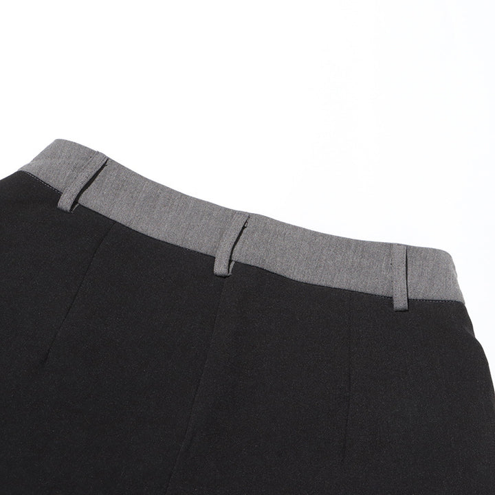 طقم مكون من بلوزة قصيرة مكشوفة الكتفين وبنطلون مُفصل متعدد الطبقات – نوار إيدج