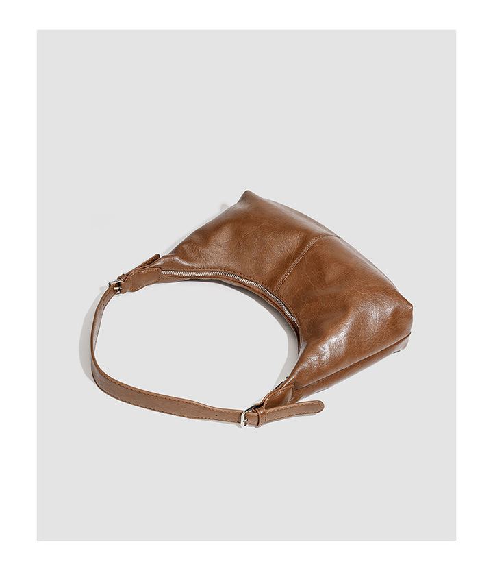 gewebte Rattan-Tragetasche mit doppelten Ledergriffen – LÉONIE 