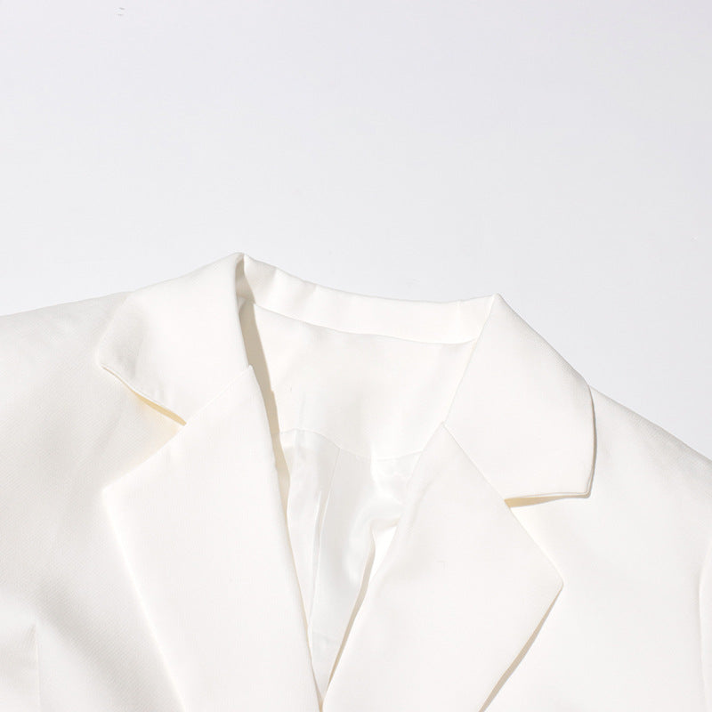 Plissiertes Oberteil mit ausgestellten Ärmeln und Maxirock-Set mit Taillengürtel – Rosiny 