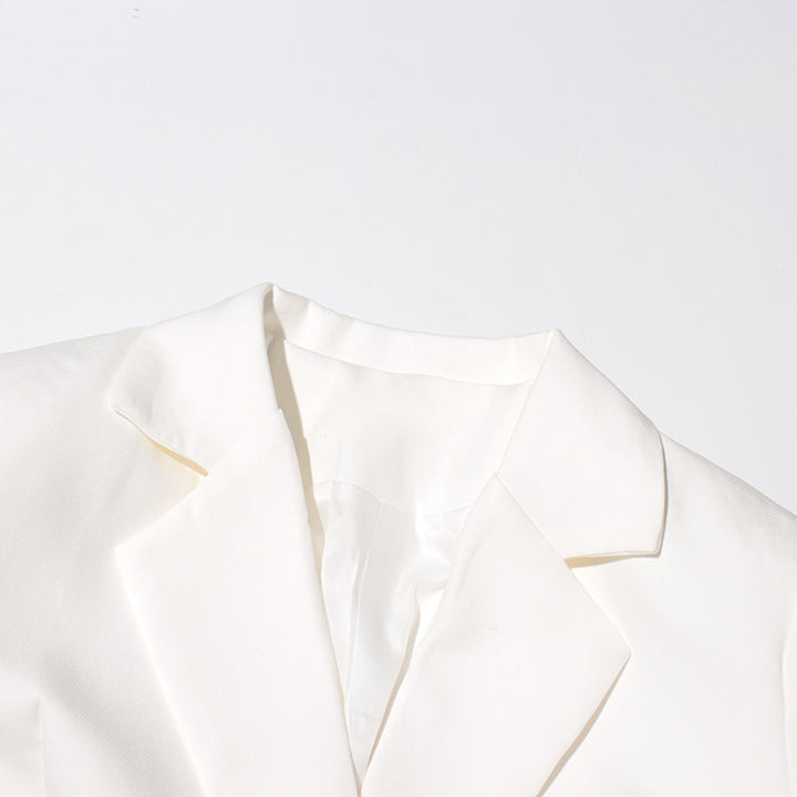 Plissiertes Oberteil mit ausgestellten Ärmeln und Maxirock-Set mit Taillengürtel – Rosiny 