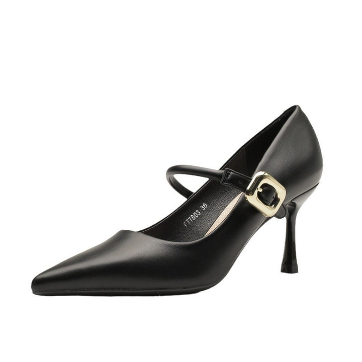 pointed-toe pumps with buckle strap - DARIAXIN