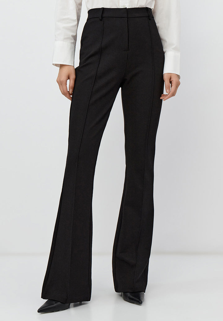 high-waist tailored flare pants – NOIRLINE