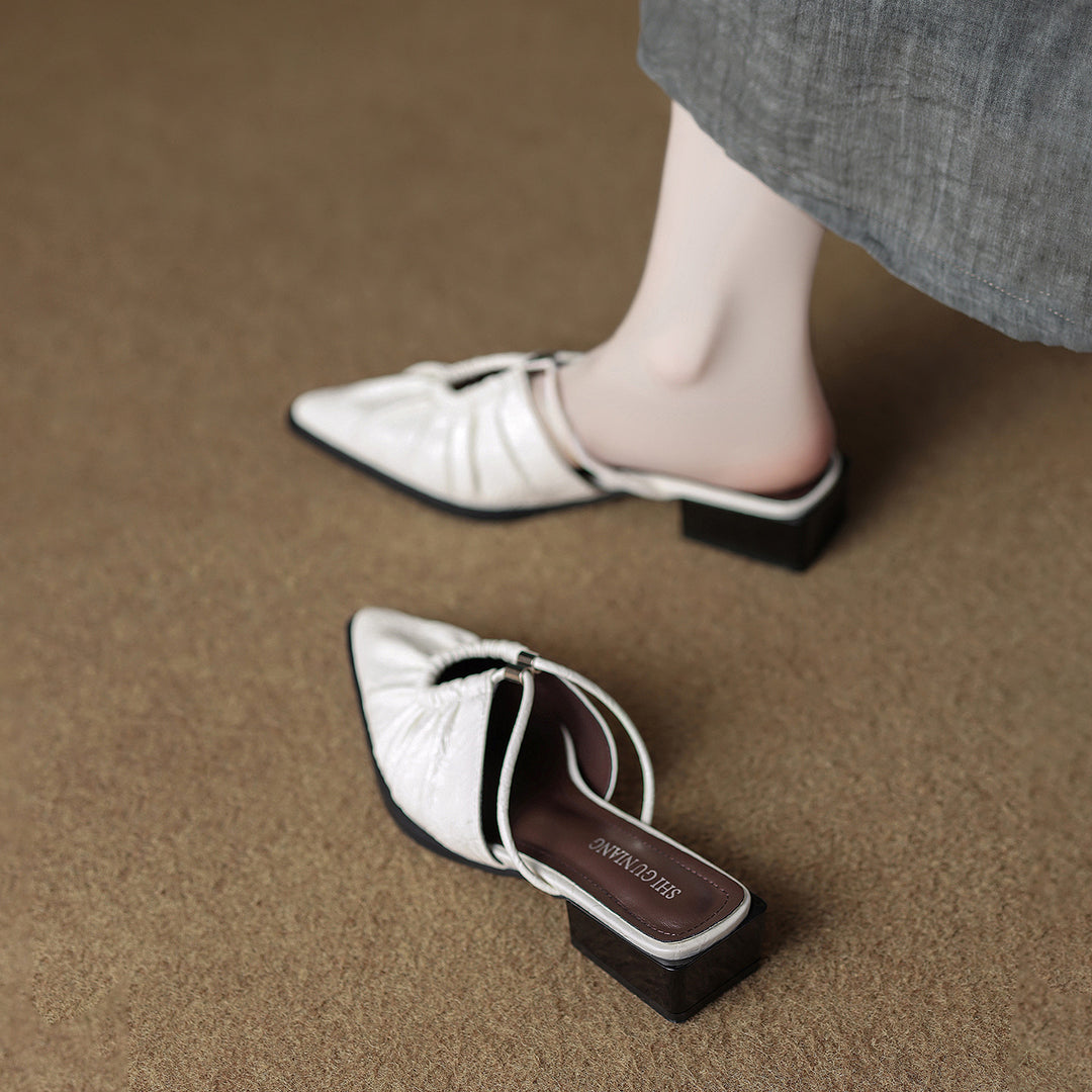 Geplooide top met uitlopende mouwen en maxi-rok set met tailleband – Rosiny 