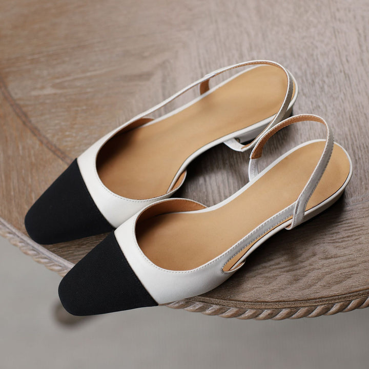 slingback pumps with contrast cap toe – CELINEDKI