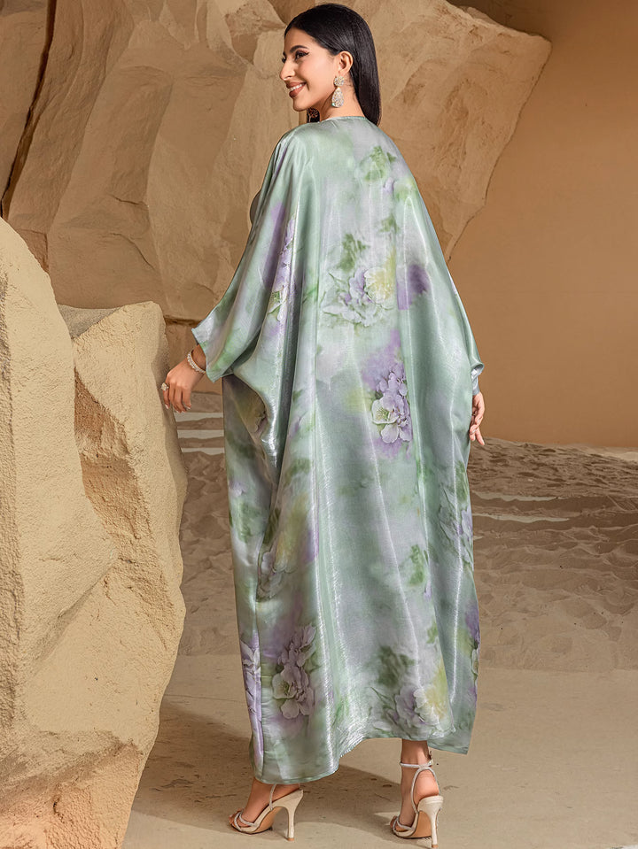 定制喇叭套装，配缎面泡泡袖 - VALENCIA 