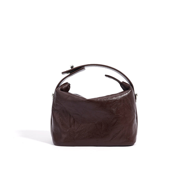 gewebte Rattan-Tragetasche mit doppelten Ledergriffen – LÉONIE 