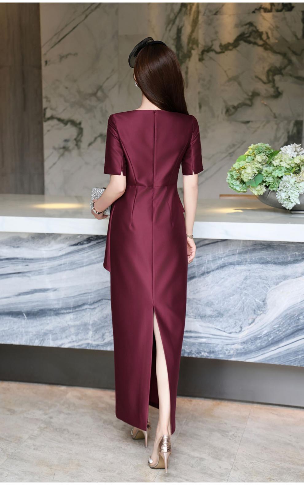 peplum midi dress with beaded floral applique – ASTRID