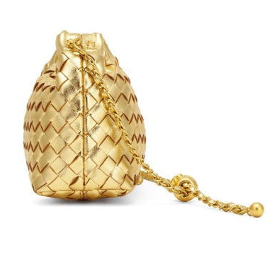 geweven rieten draagtas met dubbele leren handvatten – LÉONIE 