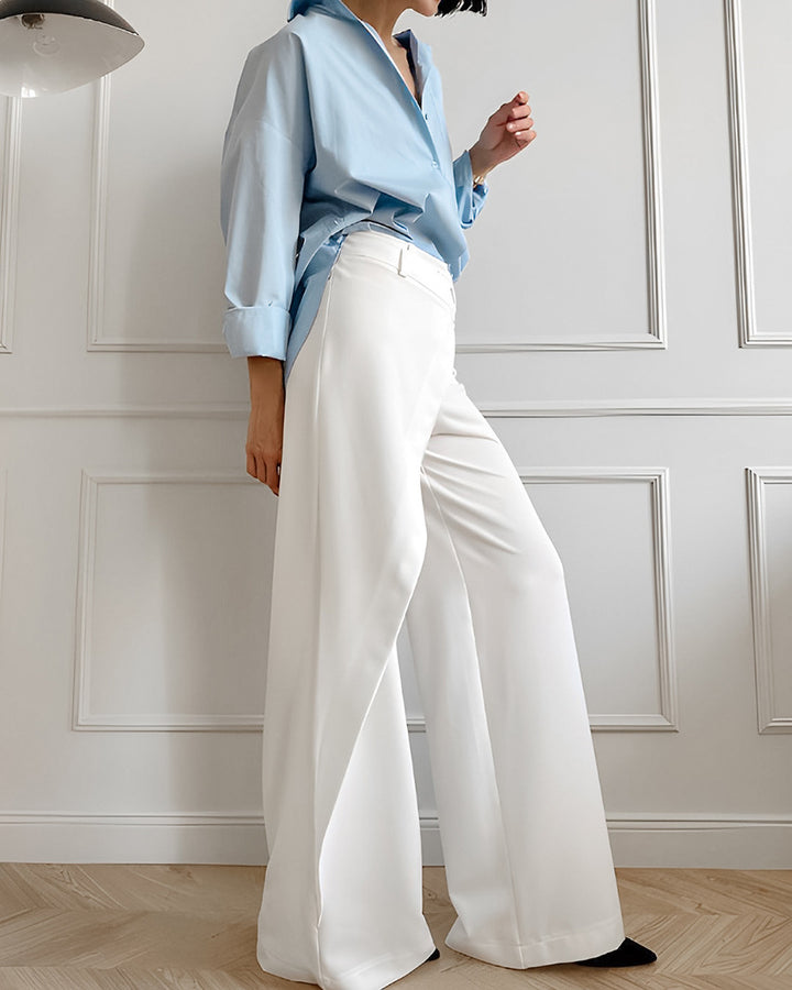 asymmetric overlay tailored pants – AVA