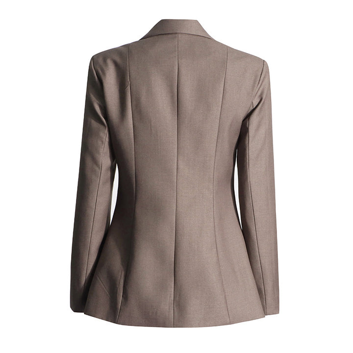 structured blazer with corset tie-front detail – SIENNA
