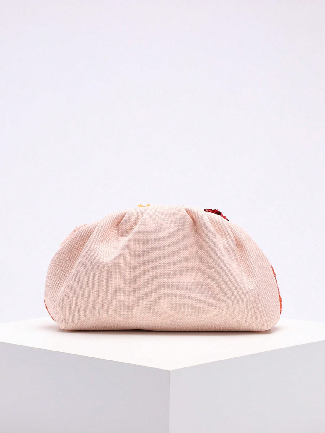 geweven rieten draagtas met dubbele leren handvatten – LÉONIE 