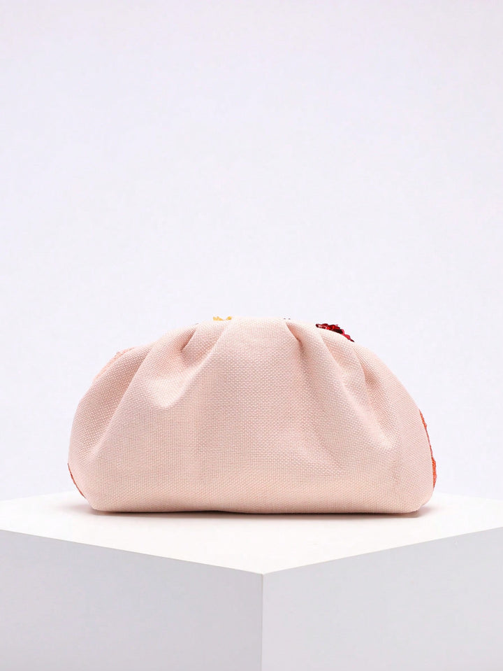 geweven rieten draagtas met dubbele leren handvatten – LÉONIE 