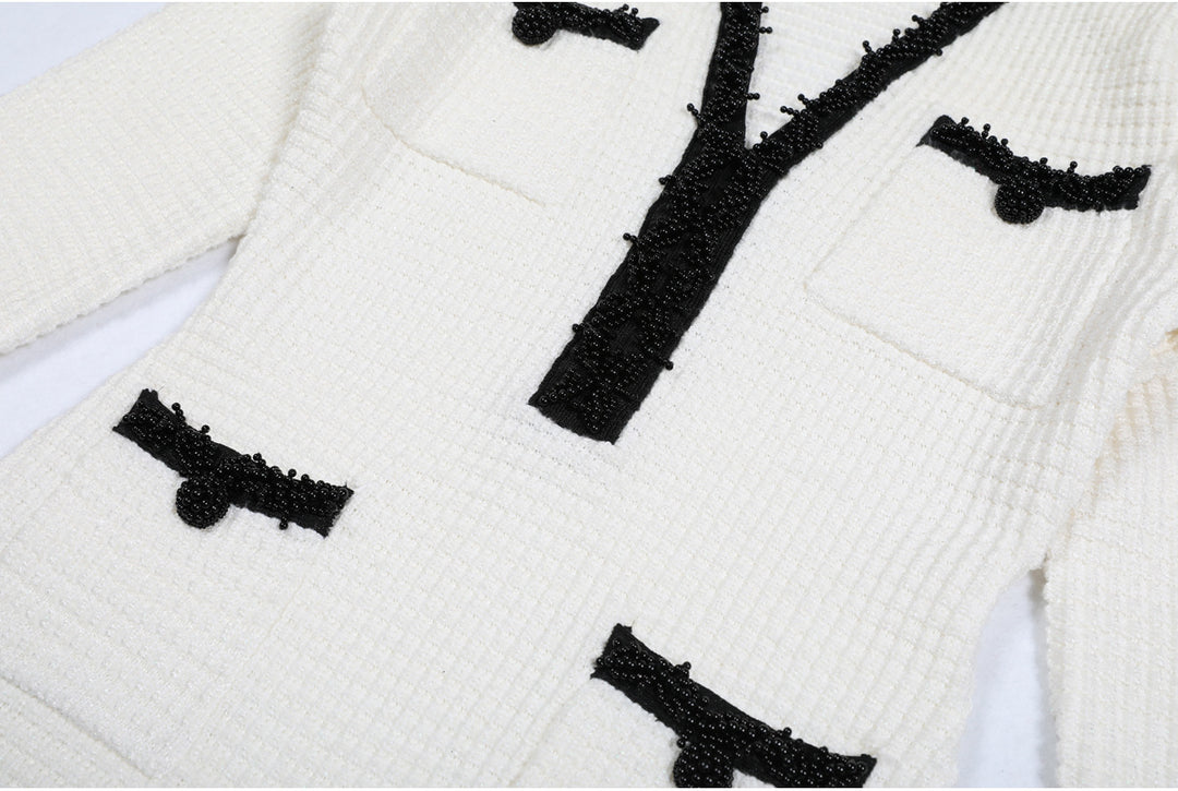 Geplooide top met uitlopende mouwen en maxi-rok set met tailleband – Rosiny 