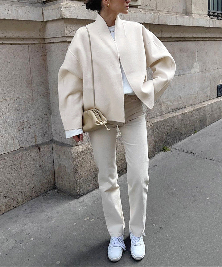 oversized structured coat with clean minimalist lines – ÉLOISE