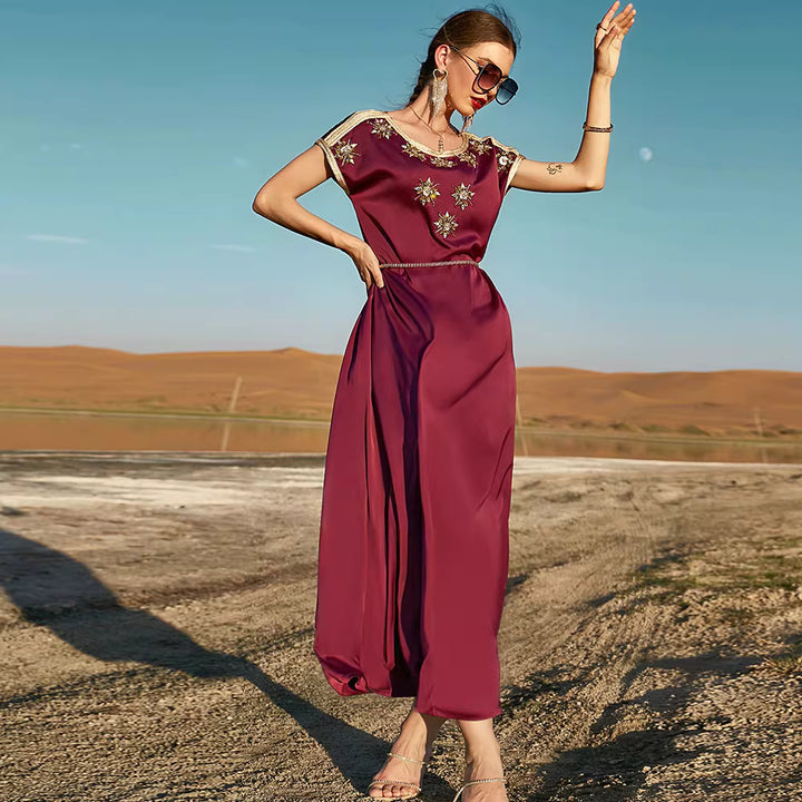 فستان ماكسي أنيق بأكمام طويلة – سيلين