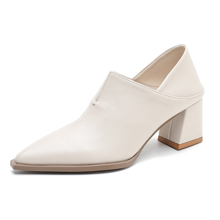 pointed slip-on pumps with block heel – CELINANI