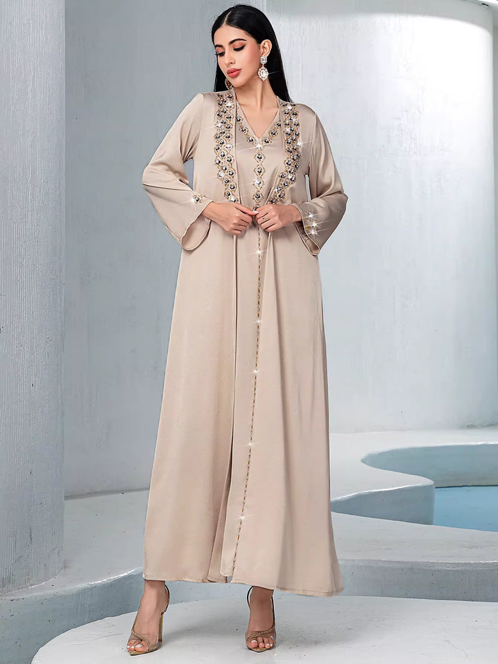 draped minimalist evening dress with fluid silhouette – ALTHEA