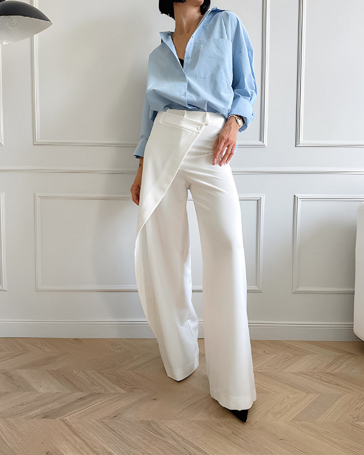 asymmetric overlay tailored pants – AVA