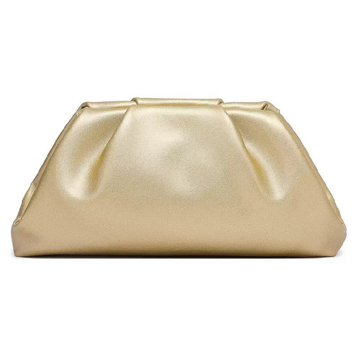 soft pleated leather clutch bag – ADLNIA