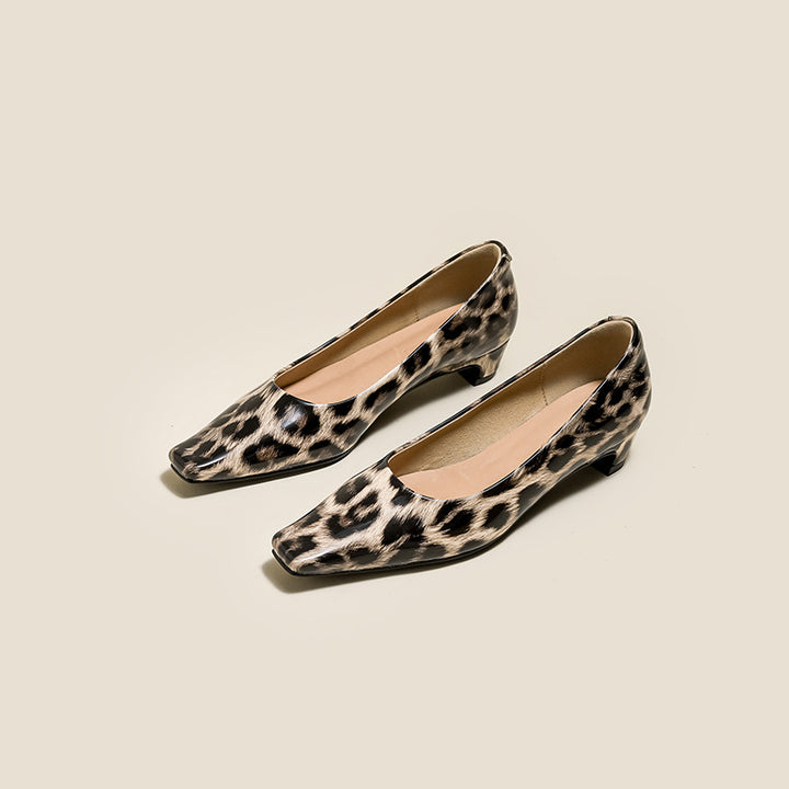 low-heel pumps with square toe - CELINALO