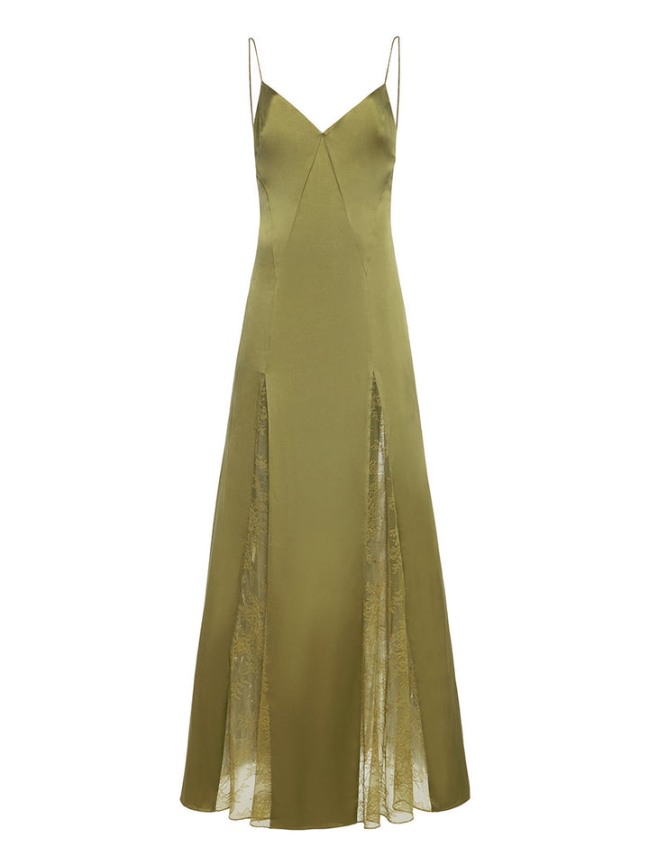 فستان انزلاقي مع حشوات من الدانتيل – ساجيلي