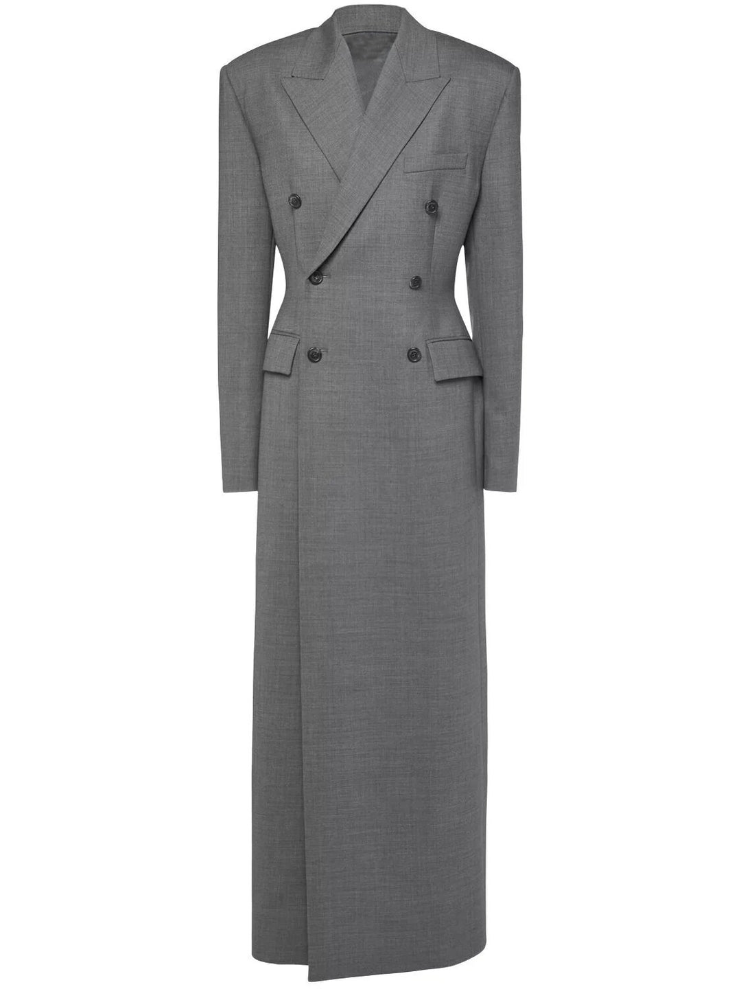 oversized double-breasted long blazer dress – GREYSON