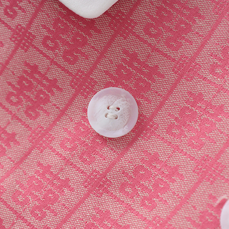 Geplooide top met uitlopende mouwen en maxi-rok set met tailleband – Rosiny 