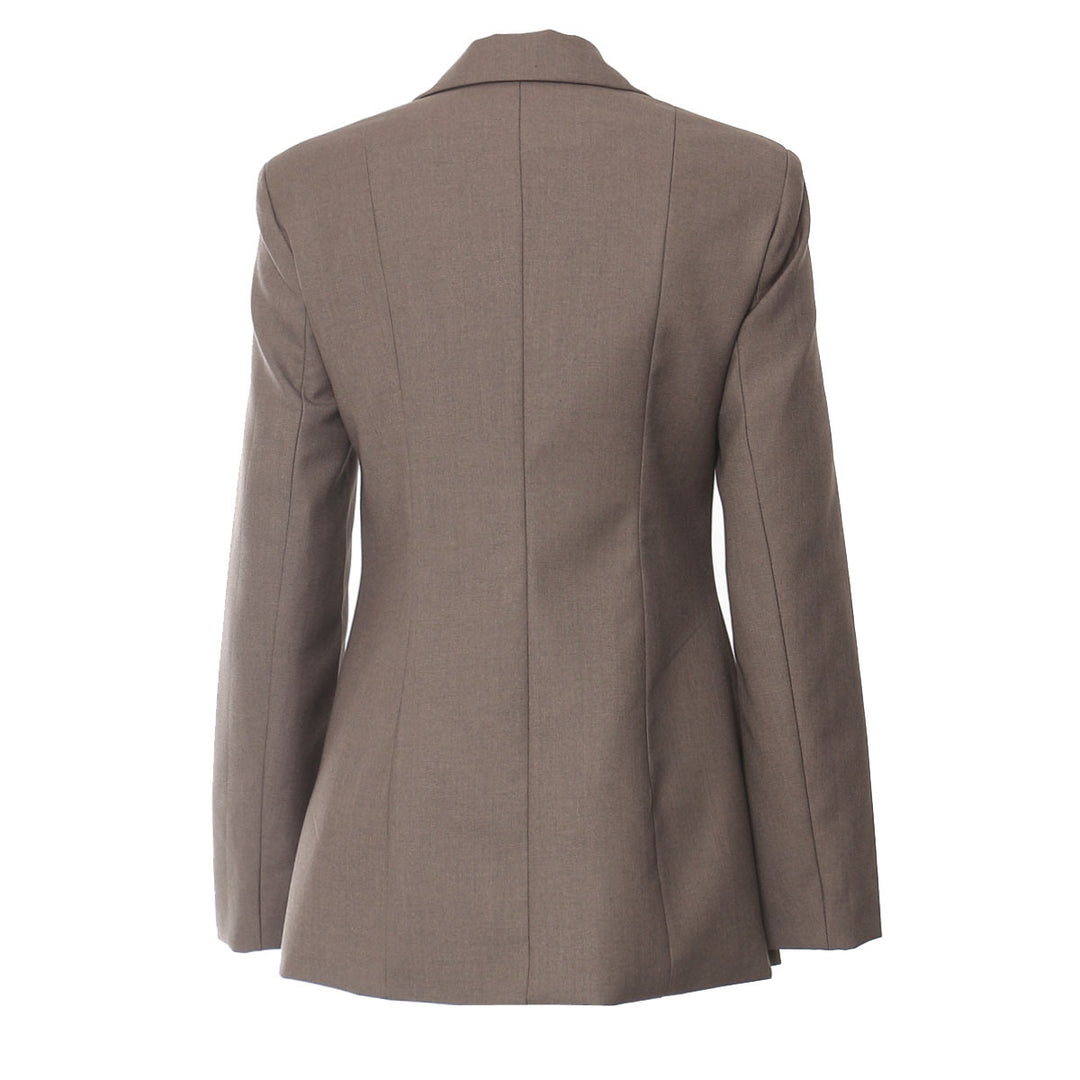 tailored blazer with front tie cutout design – MIRIKA