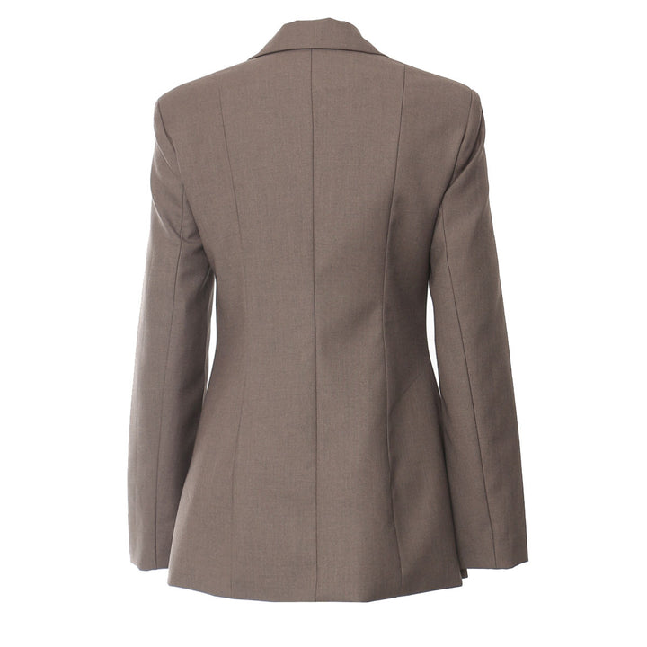 tailored blazer with front tie cutout design – MIRIKA