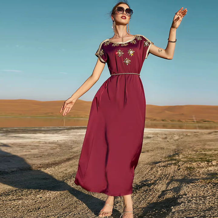 فستان ماكسي أنيق بأكمام طويلة – سيلين