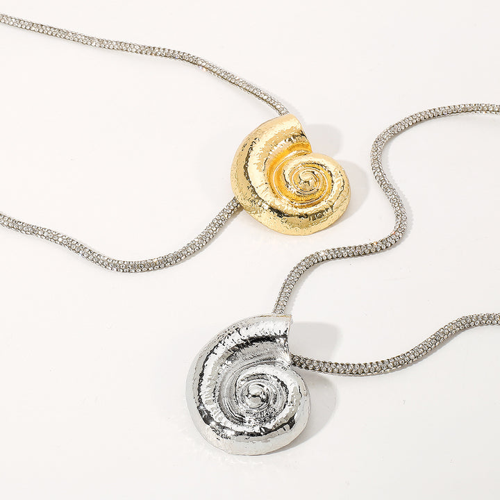 collier chaîne multicolore avec breloques de mer en émail - CORALIA 