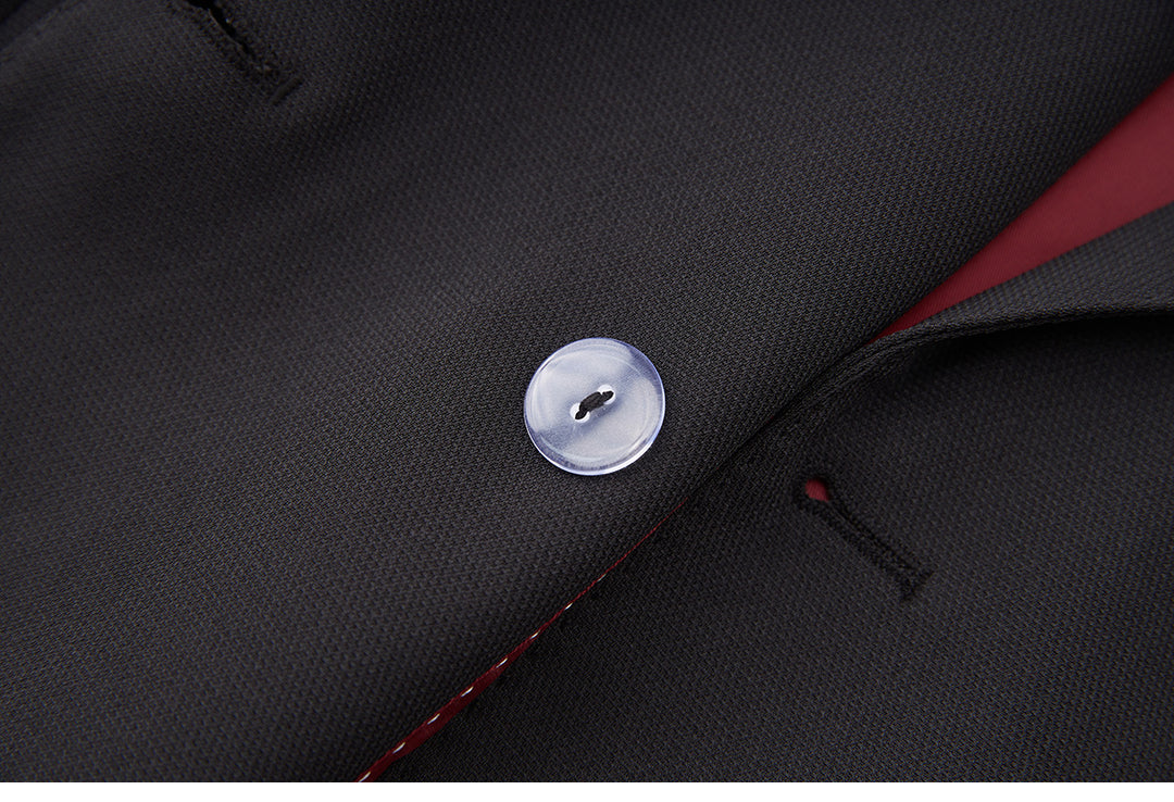 جاكيت مخملي بأزرار أمامية وحافة من الدانتيل الشفاف - صيفي