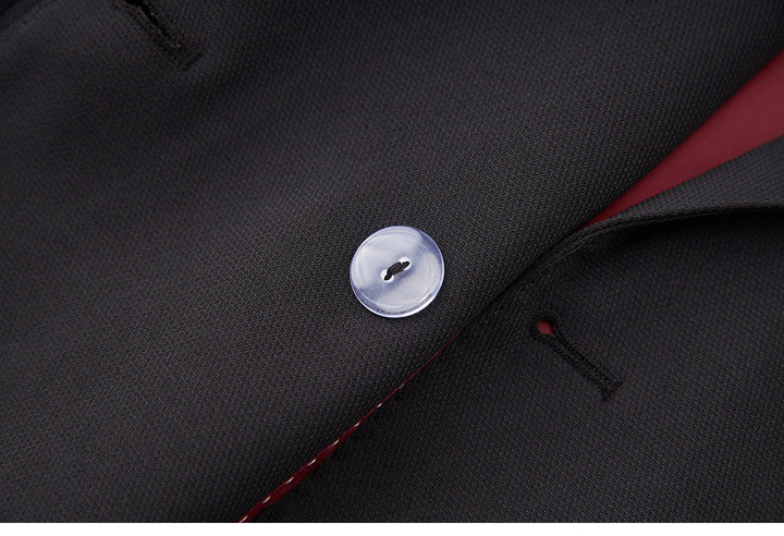 جاكيت مخملي بأزرار أمامية وحافة من الدانتيل الشفاف - صيفي