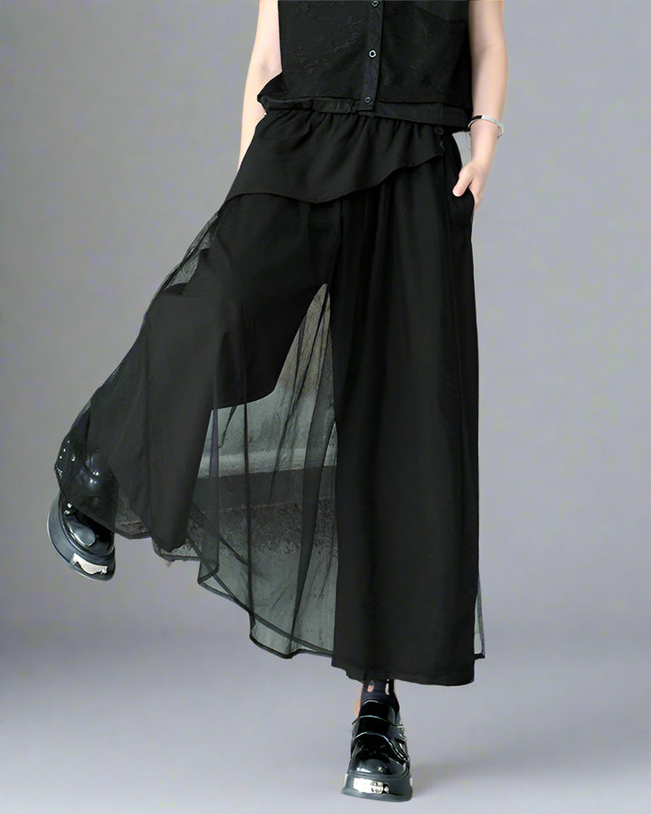 korte mouw midi jurk met 3D bloemenapplicaties - BLOOMIQ 