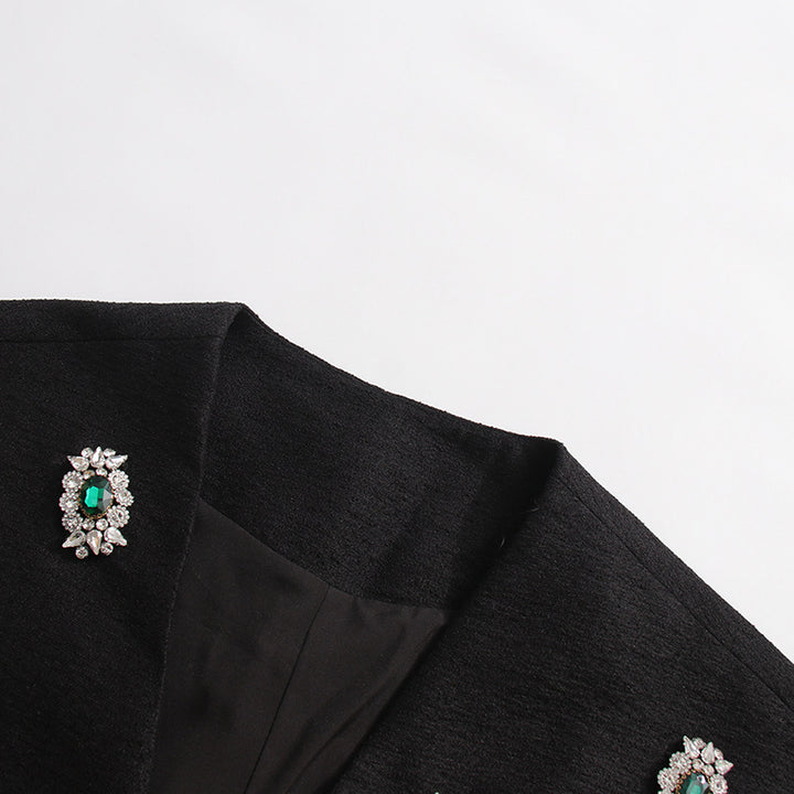 بلوزة ملفوفة بأكمام قصيرة مزينة بالكريستال – نوفالوي