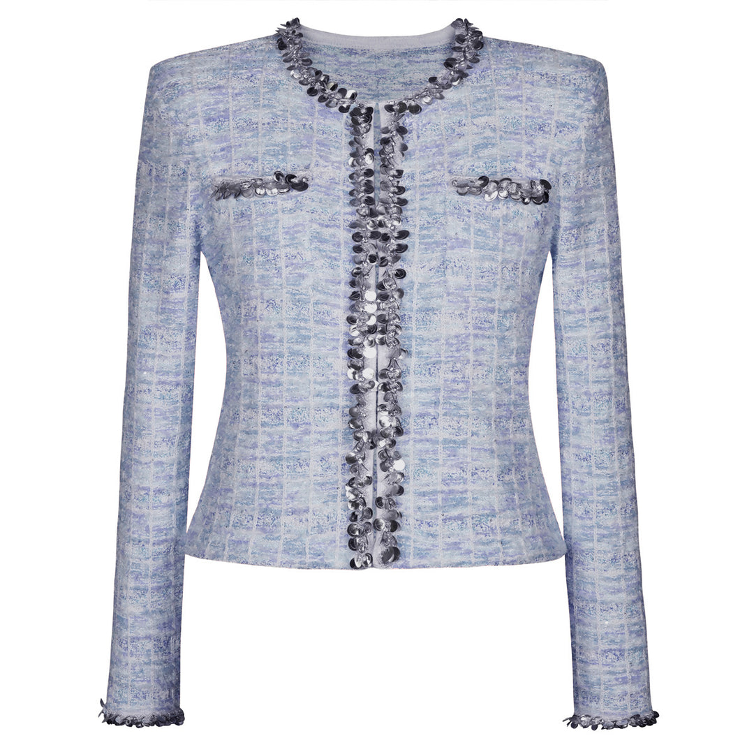 褶皱喇叭袖上衣和高腰裙套装，配腰带 – Rosiny 