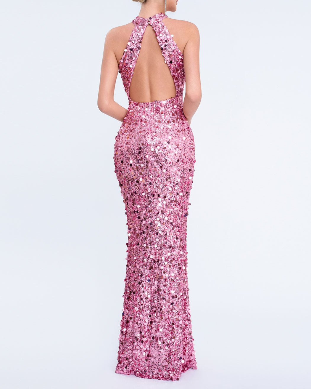 Geplooide top met uitlopende mouwen en maxi-rok set met tailleband – Rosiny 