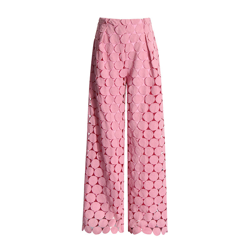 Geplooide top met uitlopende mouwen en maxi-rok set met tailleband – Rosiny 