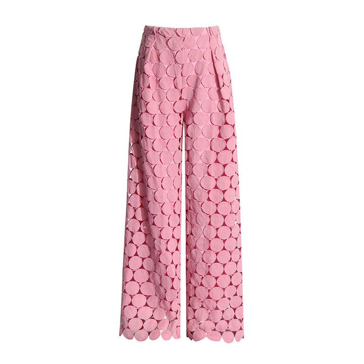 Geplooide top met uitlopende mouwen en maxi-rok set met tailleband – Rosiny 