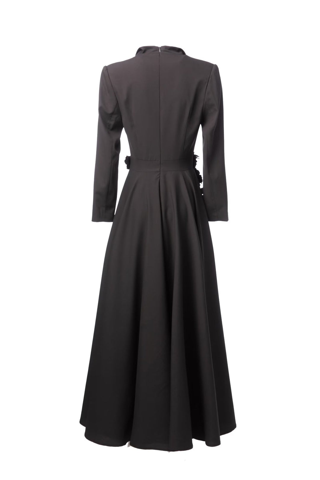 طقم مكون من بلوزة قصيرة وتنورة طويلة من الدانتيل الزهري - أزرق سماوي