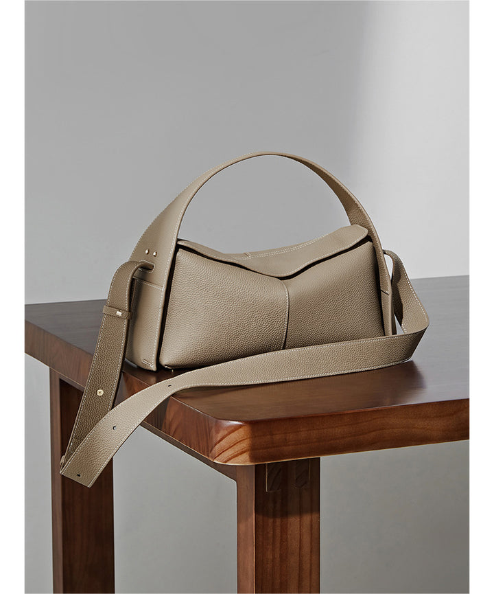 حقيبة كتف جلدية متينة - أفيلين