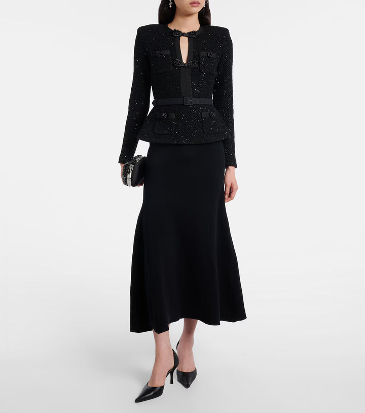 Refined Couture Dress with Sculpted Silhouette – AURELIA